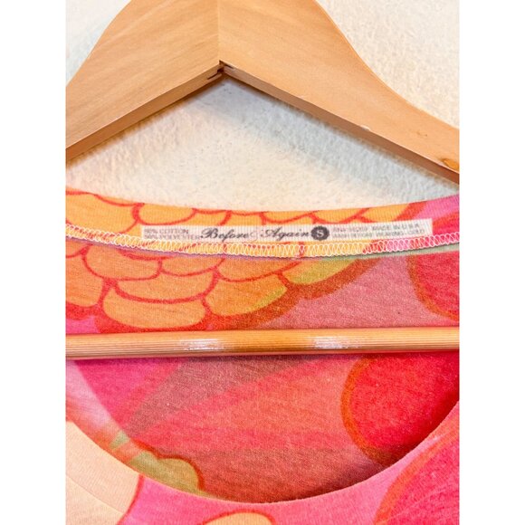 Sundance Before + Again Dress Womens Small Bright Floral Boho Tunic Flower Power - Picture 2 of 5